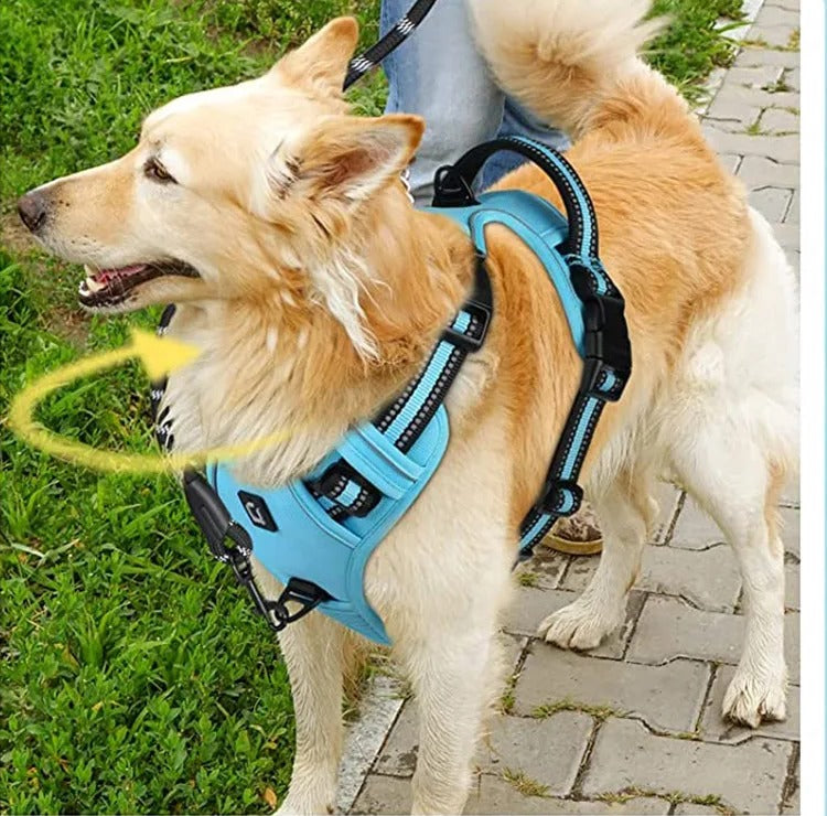 The Shedwell Frontline — No-Pull Dog Harness with Front Clip & Control Handle