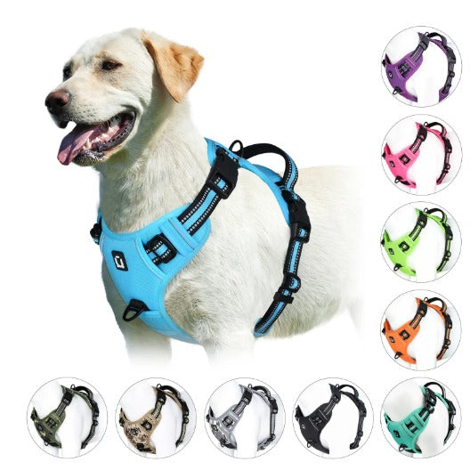 The Shedwell Frontline — No-Pull Dog Harness with Front Clip & Control Handle